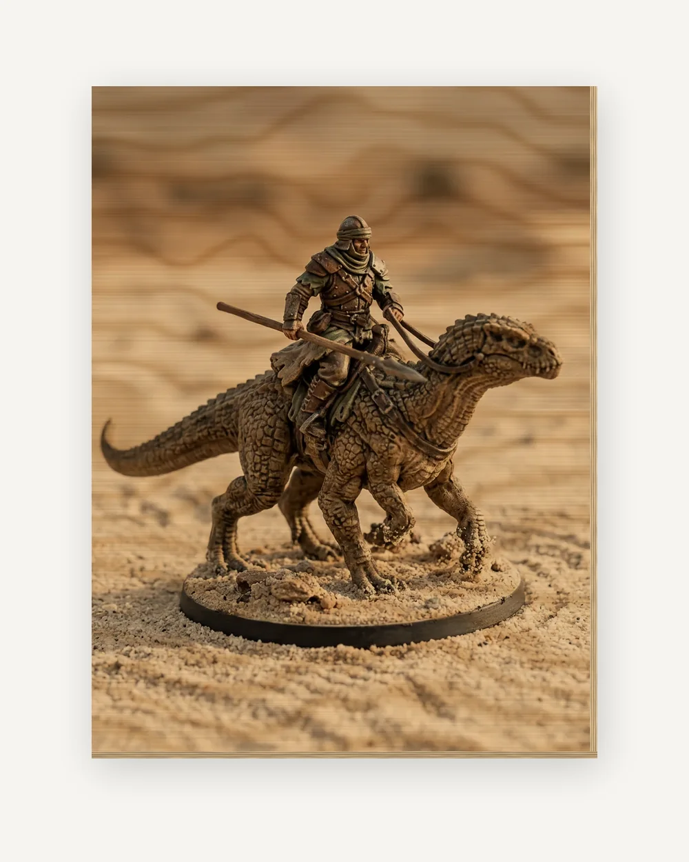 Wood print, 11.8 × 15.7 in (30 × 40 cm), shown with example artwork