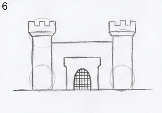 Step 6 of 12: Portcullis and gate detail