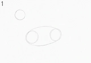 Step 1 of 12: Start with two shapes