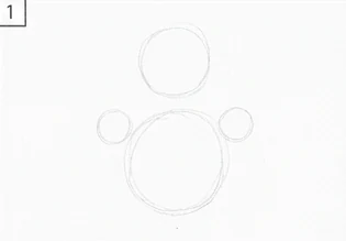 Step 1 of 12: A circle and two shoulders