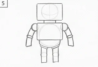 Step 5 of 12: Legs, the same way