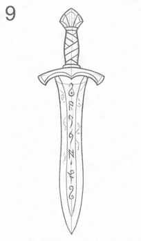 Step 9 of 12: Engrave the blade